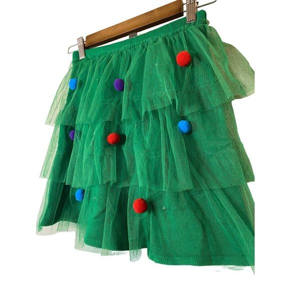 Planet Gold Christmas light up festive skirt Sz XS - Picture 3 of 10